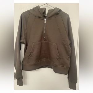 LASLULU Women’s Hoodie Fleece Lined Collar Pullover 1/2 Zip sweatshirt Size M